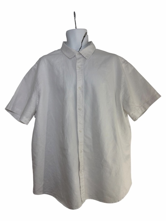 Banana Republic Other - Banana Republic White Short-Sleeve Button-Down Shirt XXL Linen Blend